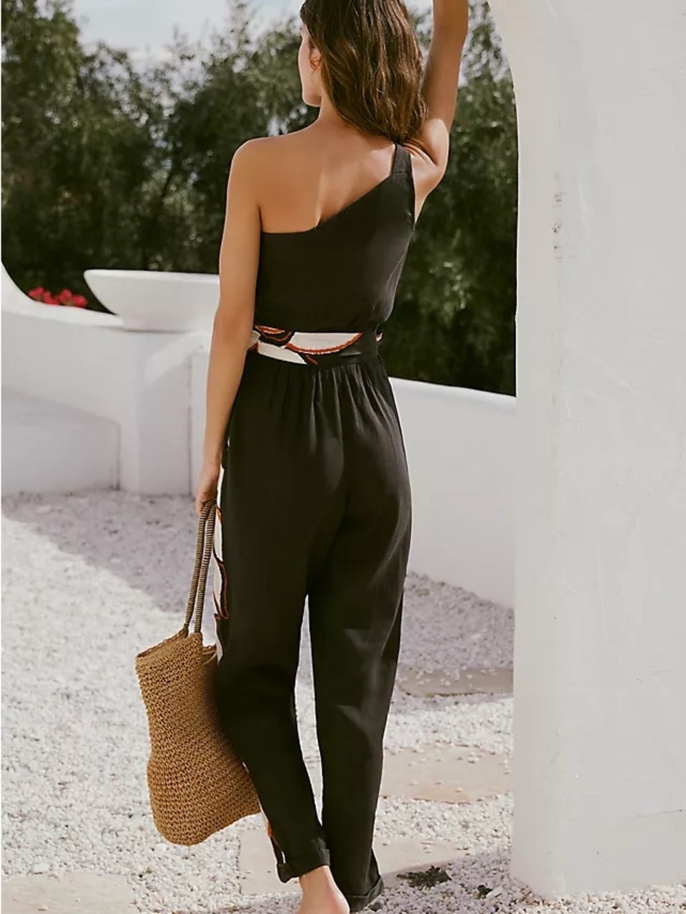Brand New by Anthropologie Micah One-Shoulder Jumpsuit - Picture 2 of 6